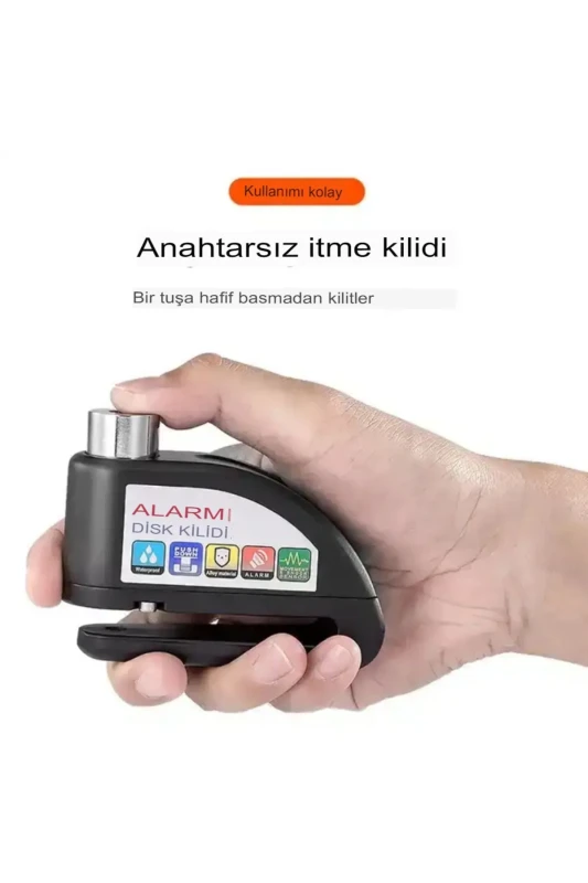 Motorsiklet Alarlmlı Disk Kilidi 6mm